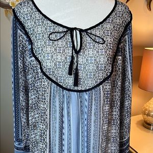 Rose and Olive Tunic Top  SIze 2X
